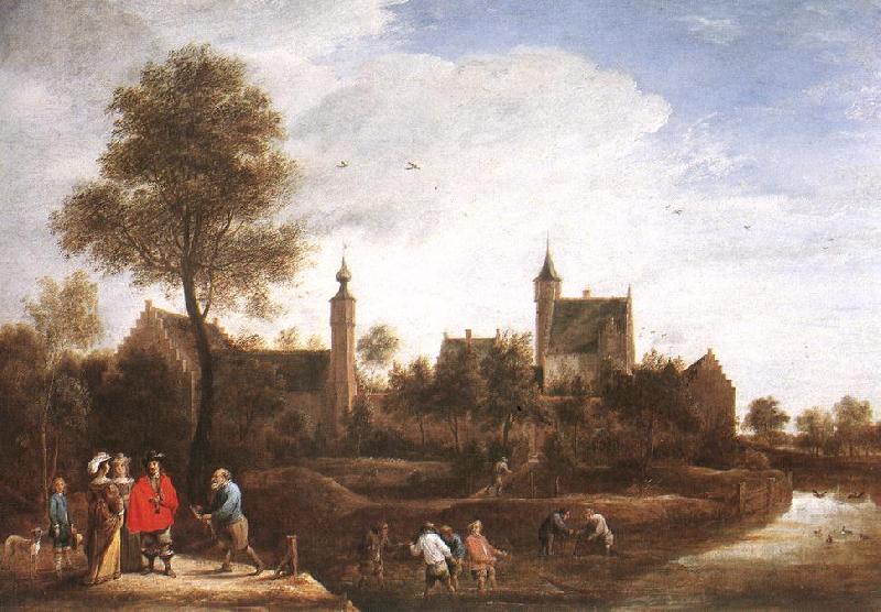 TENIERS, David the Younger A View of Het Sterckshof near Antwerp r oil painting image